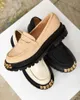 Loafersy Damskie Aurelia Beżowe na Platformie 5cm - Stylowe Podgląd zdjęcia produktu 7