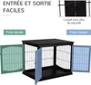 PawHut Cage pour chien animaux cage en bois MDF classe E1 3 Voir les images du produit 5