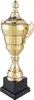 Goldener Pokal mit Deckel - Große Trophäe (36x17cm) - Produktbild-Vorschau 2
