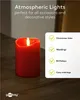 Goobay 77749 Lot de 4 bougies LED en cire véritable, rouge Voir les images du produit 6