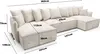 U-Form Ecksofa ANTONIO ABRIAMO-POSSO 362x148x70 cm mit Produktbild-Vorschau 6