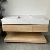 Badmöbel-Set mit Sinterstein-Waschbecken, verdecktem Produktbild-Vorschau 3