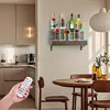 Scaffale sospeso in acrilico per vino, con illuminazione Anteprima dell’immagine prodotto 5