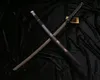 Katana Schwert Samurai Schwert Schwarz - Katana Schwert Produktbild-Vorschau 5
