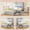 Flieks Jugendbett 90x200cm mit Led und Steckdose, Holzbett Produktbild-Vorschau 7