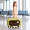 COSTWAY Kinderkoffer mit Rollen & Sitz,Handgepäck mit Produktbild-Vorschau 2