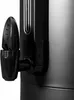 Close-up of a black tap and a silver-colored container. Produktbild-Vorschau