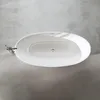 doporro Baignoire îlot Ovale pour Salle de Bain 150cm Blanc Voir les images du produit 4