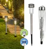 Garden path with solar lights, and product display. Produktbild-Vorschau