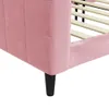 vidaXL Tagesbett Rosa 100x200 cm Samt Produktbild-Vorschau 6