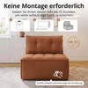 Modularer Loungesessel für Wohnz, Bodensessel aus Cord 84 × Produktbild-Vorschau 5