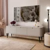 TV-Schrank ZAIRA RTV168 Kaschmir schräge schwarze Beine Produktbild-Vorschau 1