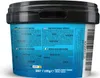 The image shows the side of a round plastic container with product information printed on it. Produktbild-Vorschau