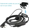 A black Retevis headset with a clip is shown against a white background. Text describes the clip feature. Produktbild-Vorschau