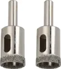 2Pcs 20mm Diamond Drill Bit Round Shank Hole Saw Opener Kit Anteprima dell’immagine prodotto 1