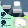 Helle Batterie-LED-Wandleuchte, Aluminium und Kunststoff, 2 Produktbild-Vorschau 2