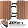 WPC Fliesen 30 x 30 cm Braun 1-5 qm Terrassenfliesen - Produktbild-Vorschau 4