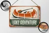 Blechschild Retro 30x20cm lake adventure Outdoor Produktbild-Vorschau 3