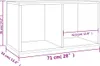 Contenitore per dischi in rovere Sonoma 71x34x36 cm Anteprima dell’immagine prodotto 8