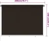 Roleta zewnętrzna vidaXL 200 x 140 cm, brązowa, HDPE Podgląd zdjęcia produktu 5
