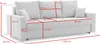 Couch mit schlaffunktion Wohnzimmer Couch mit Bettkasten Produktbild-Vorschau 6