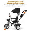 4 in 1 Baby-Dreirad Kinderdreirad Lenkstange Fahrrad Baby Produktbild-Vorschau 6