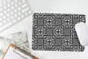 MuchoWow® Mauspad Mousepad Geometrie - Muster - Schwarz Produktbild-Vorschau 5