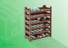 Novaliv Flaschenregal für 48 Flaschen | Weinregal braun | Produktbild-Vorschau 3