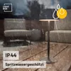 LED Außen Tischlampe, Solar, 3 Stufen Touchdimmer, 30cm, Produktbild-Vorschau 7