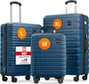 TRAVELY Premium Koffer Set: 77cm, 67cm & 55cm Handgepäck Produktbild-Vorschau 1