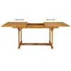 vidaXL 7-tlg. Garten-Essgruppe Massivholz Teak Produktbild-Vorschau 4