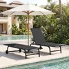 COSTWAY 2er Set Gartenliege mit Rollen, Sonnenliege bis Produktbild-Vorschau 2