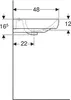 GEBERIT Waschtisch Smyle 55 cm weiß 500227011 Produktbild-Vorschau 2