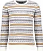 Ragman Strickpullover Jacquard in weiß