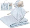 Interbaby PD001-01 Coperta per neonati con orsetto doudou Anteprima dell’immagine prodotto 1
