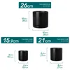 Pot de fleurs en faïence vancasso, lot de 3 pots avec Voir les images du produit 2