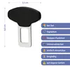 Universal Gurtalarm Stopper 6er Set TPR Eisen 5,5x0,7x6cm Produktbild-Vorschau 2