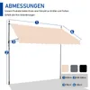 FCH Balkonmarkise 300x150x(200-300) cm Gelenkarm Markise Produktbild-Vorschau 7
