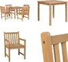 vidaXL 5 tlg. Garten Essgruppe Teakholz Massiv - Garten Produktbild-Vorschau 1