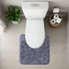 WC předložka 45x50 cm Stones Grafitová Náhled obrázku produktu 7
