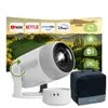 A projector and its accessories are displayed with a scenic background and feature icons. Voir les images du produit