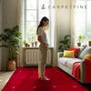 Wollteppich Gabbeh Uni Rot 60x90 cm | Moderner Teppich für Produktbild-Vorschau 7