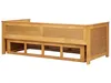 BELIANI Tagesbett Hellbraun Holz 90 x 200 cm Ausziehbar 3 Produktbild-Vorschau 7