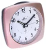 MPM-Quality Wecker eckig 86 mm Kunststoff Weiß/Rosa Produktbild-Vorschau 2