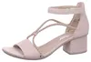 Rieker Damen Sandale Sandalette Strass Metallic Blockabsatz Produktbild-Vorschau 1