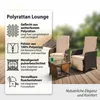 Mucola zestaw wypoczynkowy 2 fotele i stolik polirattanowy Podgląd zdjęcia produktu 2