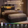 INONEFT Boxspringbett Stauraumbett 140x200 cm mit Produktbild-Vorschau 2