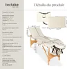 Table de massage pliante 3 Zones Bois, cosmétique, portable Voir les images du produit 6
