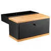 Czarny chlebak Pojemnik na chleb Chlebak czarna 38x28x18 cm Podgląd zdjęcia produktu 2