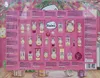 The image shows the back of a Balea Advent Calendar for Christmas, displaying all the products included behind numbered doors. Produktbild-Vorschau